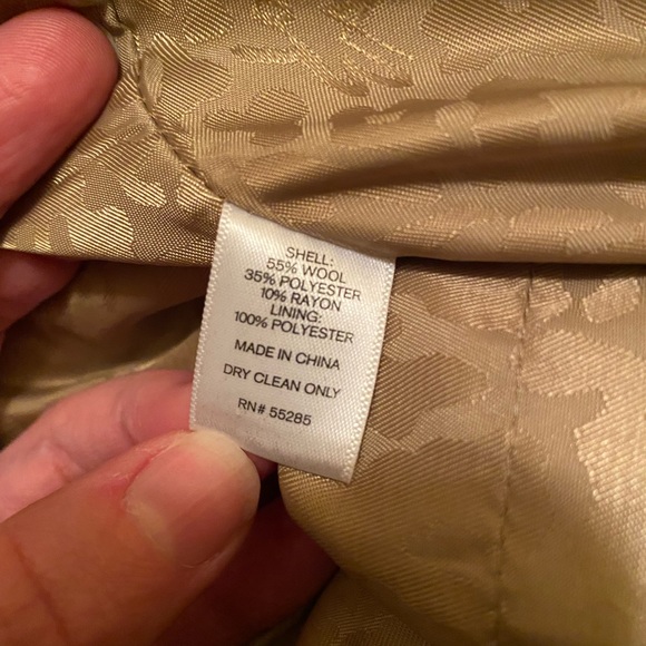 Express Wool-blend Double Breasted Peacoat. Size M - Picture 4 of 4